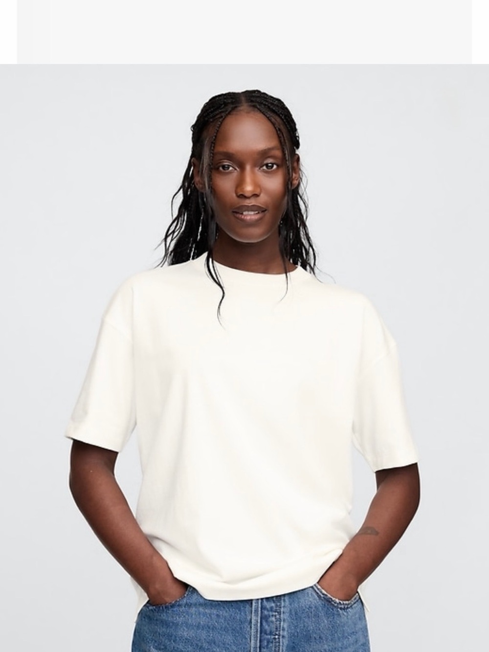 GAP Cream Short Sleeve Tee ~ Sz Sm
